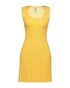 M Missoni Short Dresses In Yellow