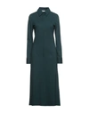 Liviana Conti 3/4 Length Dresses In Dark Green