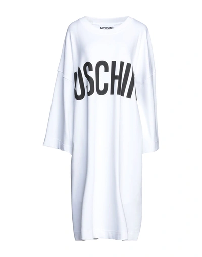 Moschino Midi Dresses In White