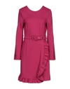 Sfizio Short Dresses In Fuchsia