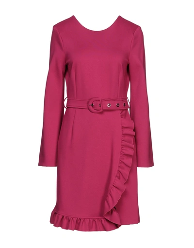 Sfizio Short Dresses In Fuchsia