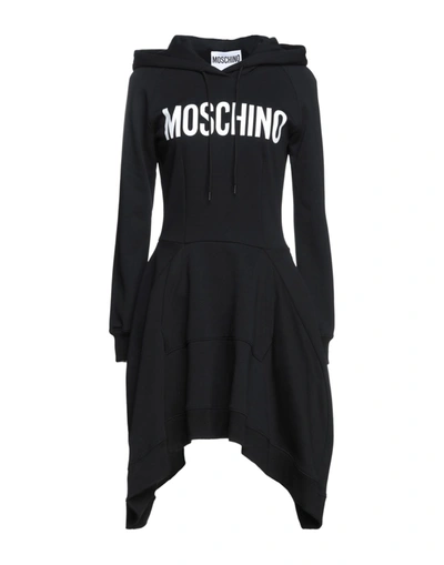 Moschino Short Dresses In Black