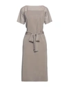 Agnona Midi Dresses In Beige