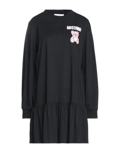 Moschino Short Dresses In Black