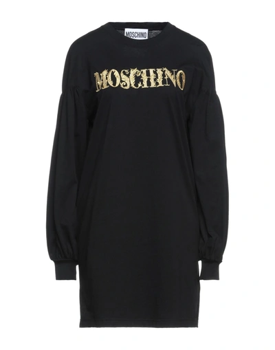 Moschino Short Dresses In Black