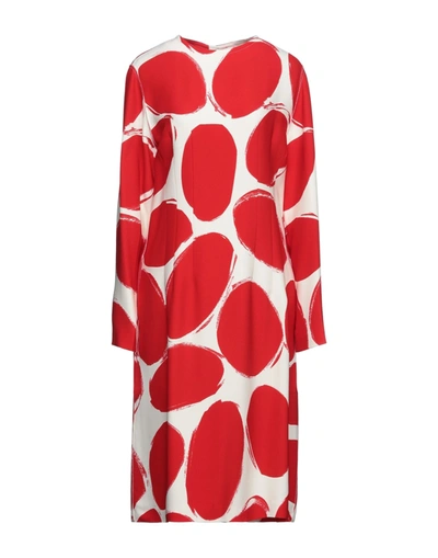 Marni Midi Dresses In Red
