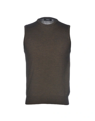 Alpha Studio Sweaters In Military Green