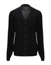 Alpha Studio Cardigans In Black