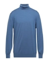 Alpha Studio Turtlenecks In Pastel Blue