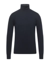 Alpha Studio Turtlenecks In Dark Blue