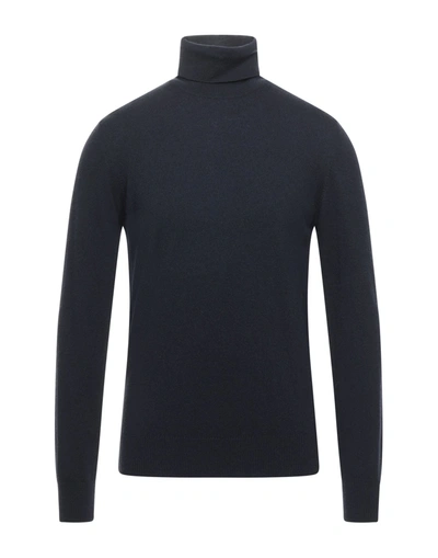 Alpha Studio Turtlenecks In Dark Blue