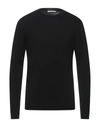 Grey Daniele Alessandrini Sweaters In Black