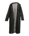 MOMONÍ MOMONÍ WOMAN CARDIGAN BLACK SIZE XS VISCOSE, POLYESTER, METALLIC FIBER,14147783WT 3