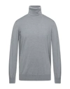 Alpha Studio Turtlenecks In Grey