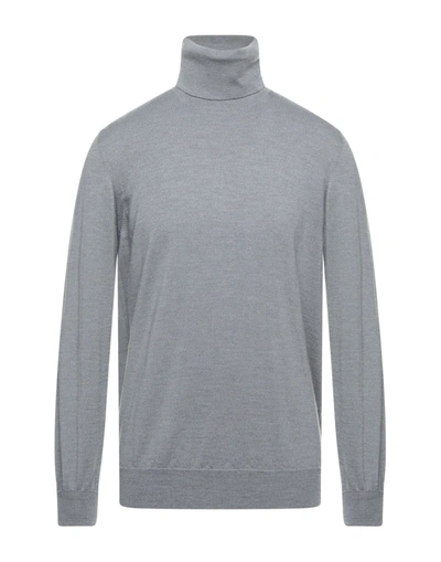Alpha Studio Turtlenecks In Grey