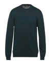 Alpha Studio Sweaters In Deep Jade