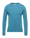 Paolo Pecora Sweaters In Pastel Blue