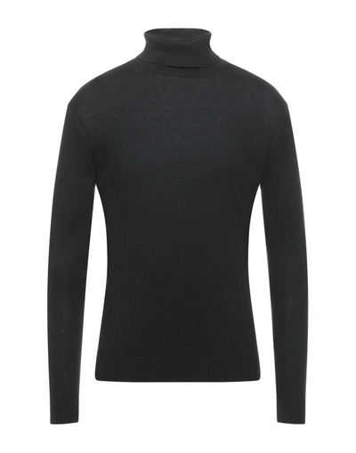 Alpha Studio Turtlenecks In Black