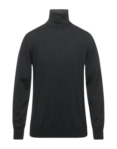Alpha Studio Turtlenecks In Black