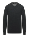 Alpha Studio Sweaters In Steel Grey