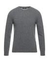 Alpha Studio Sweaters In Grey