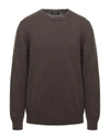 Alpha Studio Sweaters In Brown