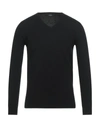 Alpha Studio Sweaters In Black