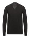 Alpha Studio Sweaters In Dark Brown