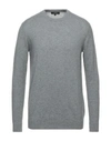 Alpha Studio Sweaters In Grey