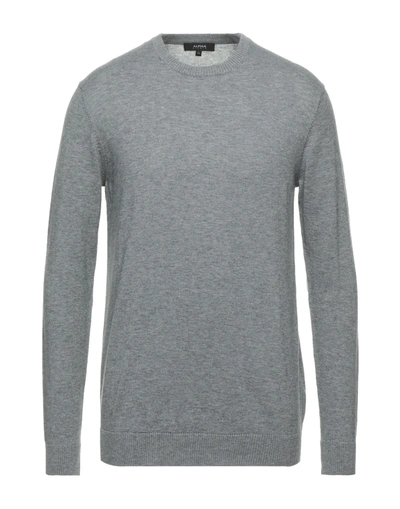 Alpha Studio Sweaters In Grey