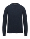 Alpha Studio Sweaters In Dark Blue