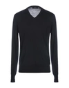 Alpha Studio Sweaters In Black