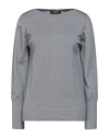 Alpha Studio Sweaters In Grey