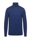 Vneck Turtlenecks In Blue