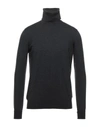 Alpha Studio Turtlenecks In Steel Grey