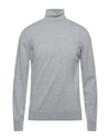 Alpha Studio Turtlenecks In Light Grey