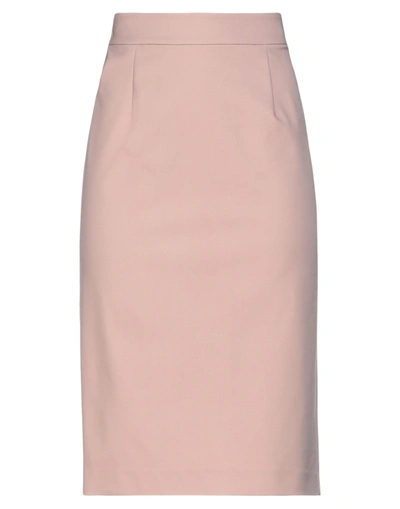 Emporio Armani Midi Skirts In Blush