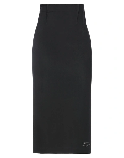 Angelo Marani Midi Skirts In Black