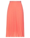 Patrizia Pepe Midi Skirts In Salmon Pink
