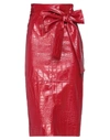Msgm Midi Skirts In Red