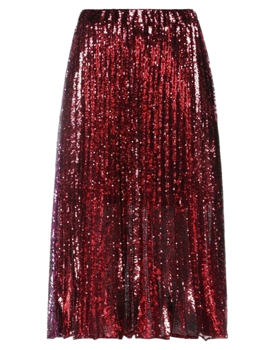Philosophy Di Lorenzo Serafini Midi Skirts In Garnet