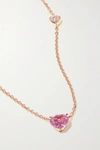 ANITA KO 18-KARAT ROSE GOLD, SAPPHIRE AND DIAMOND NECKLACE