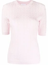 Givenchy 4g Motif Short-sleeve Top In Pink