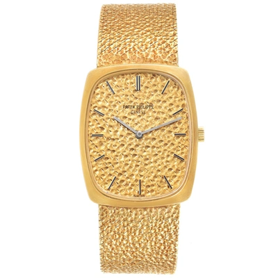 Pre-owned Patek Philippe Ellipse 18k Yellow Gold Vintage Mens Watch 3567 In Not Applicable
