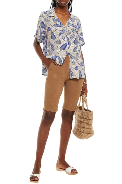 Hofmann Copenhagen Rianne Jacquard Shorts In Camel