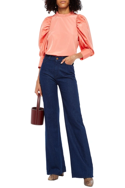 Rodebjer Hall High-rise Wide-leg Jeans In Dark Denim