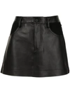 DION LEE A-LINE LEATHER SKIRT