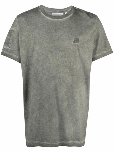 Helmut Lang Military Logo-embroidered T-shirt In Nude