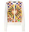 DOLCE & GABBANA PRINTED SILK CARDIGAN,P00575310