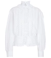 RABANNE BRODERIE ANGLAISE BLOUSE,P00577315